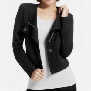 CABI Black Women’s Ponte Knit Moto Jacket